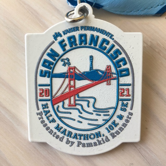 SF 2021 San Francisco Half Marathon 10K 5K Medal - Picture 1 of 10